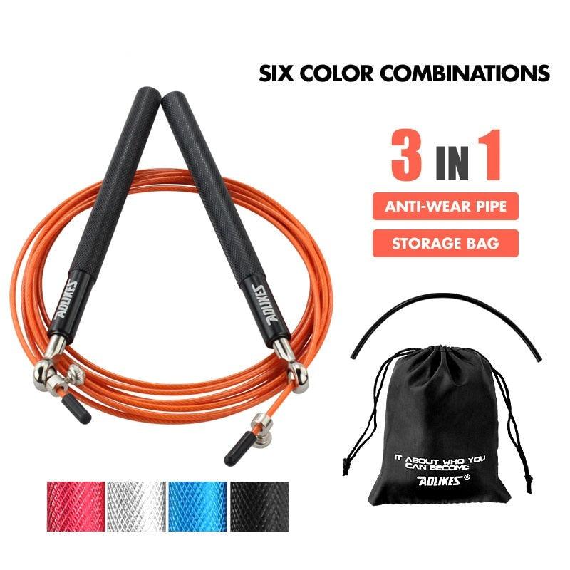 Sport Speed Jump Rope Professional Skipping Rope Adjustable Length Ergonomic Design Jumping Ropes For Speed Workout Ideal For Boxing Fitness Skip Workout Training