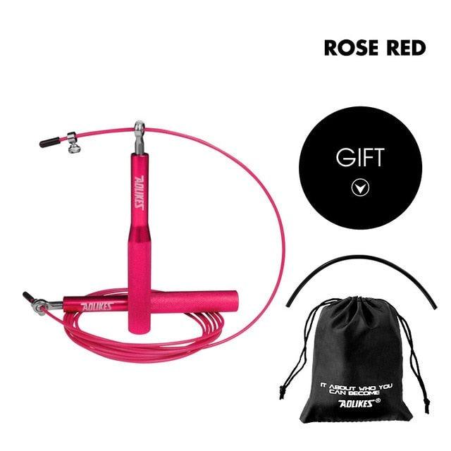 Sport Speed Jump Rope Professional Skipping Rope Adjustable Length Ergonomic Design Jumping Ropes For Speed Workout Ideal For Boxing Fitness Skip Workout Training