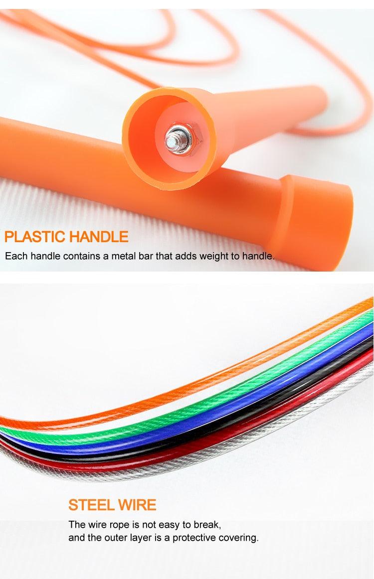 Sport Speed Jump Rope Professional Skipping Rope Adjustable Length Ergonomic Design Jumping Ropes For Speed Workout Ideal For Boxing Fitness Skip Workout Training