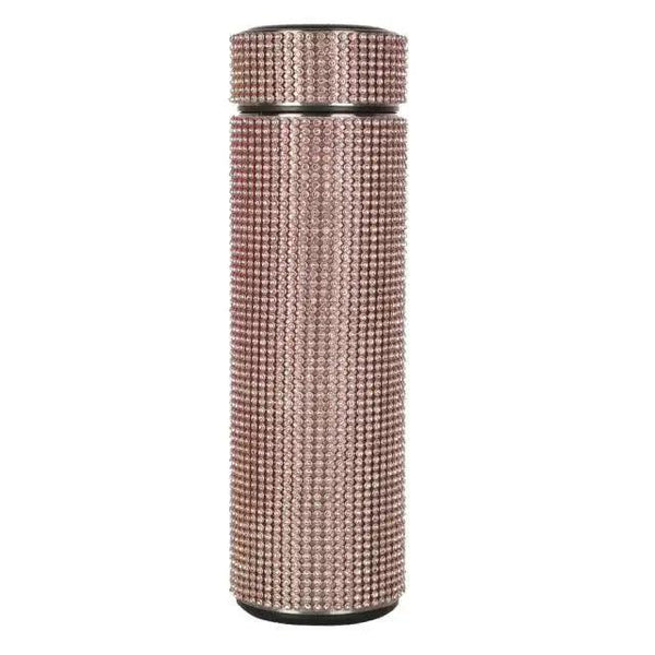 Sport Sterlling Creative Diamond Thermos Bottle Water Bottle Stainless Steel Smart Temperature Display Vacuum Flask Mug Gift for Men Women