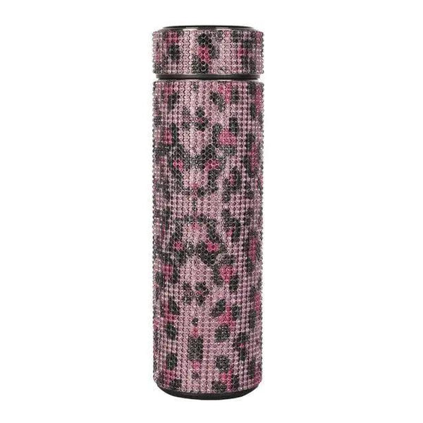 Sport Sterlling Creative Diamond Thermos Bottle Water Bottle Stainless Steel Smart Temperature Display Vacuum Flask Mug Gift for Men Women
