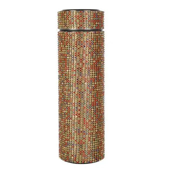 Sport Sterlling Creative Diamond Thermos Bottle Water Bottle Stainless Steel Smart Temperature Display Vacuum Flask Mug Gift for Men Women