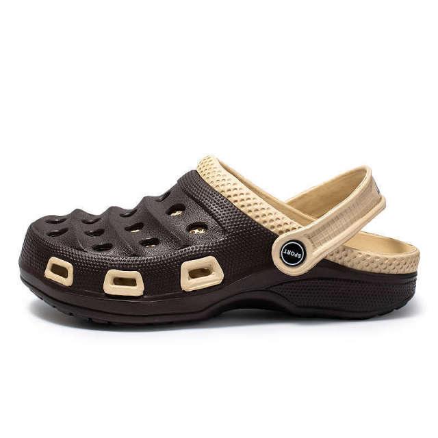 Sport Summer Flip Flop Slipper Mans Summer Sandals Working Gym Non Slip Water Shoes With Adjustable Strap Lightweight Slip On Leather Clogs