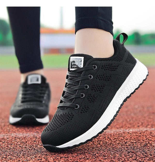 Sport Women Casual Shoes Fashion Breathable Walking Mesh Flat Sneakers Women Gym Vulcanized Tenis Walking Shoes Breathable Lightweight Casual Comfort Fashion Sneaker