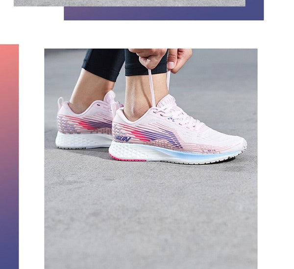 Sport Women Racing Marathon Cushion Running Sneakers Walking Tennis Lightweight Breathable Memory Foam Sport Sneakers For Athletic Gym Outdoor Jogging