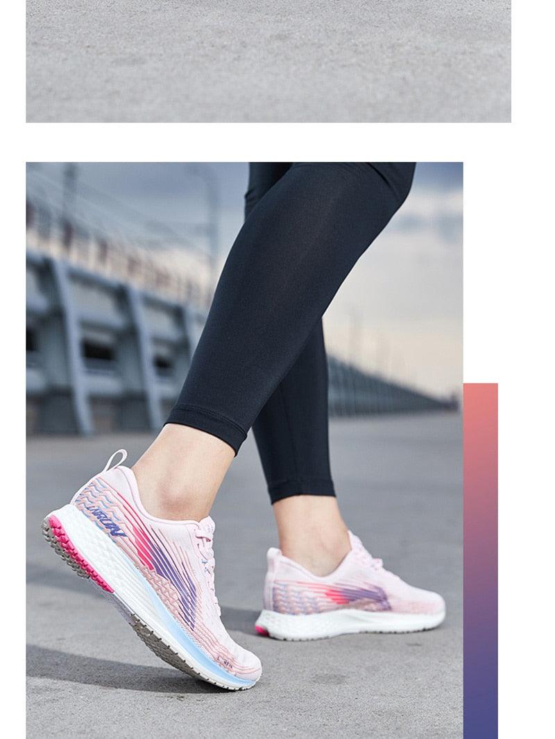 Sport Women Racing Marathon Cushion Running Sneakers Walking Tennis Lightweight Breathable Memory Foam Sport Sneakers For Athletic Gym Outdoor Jogging