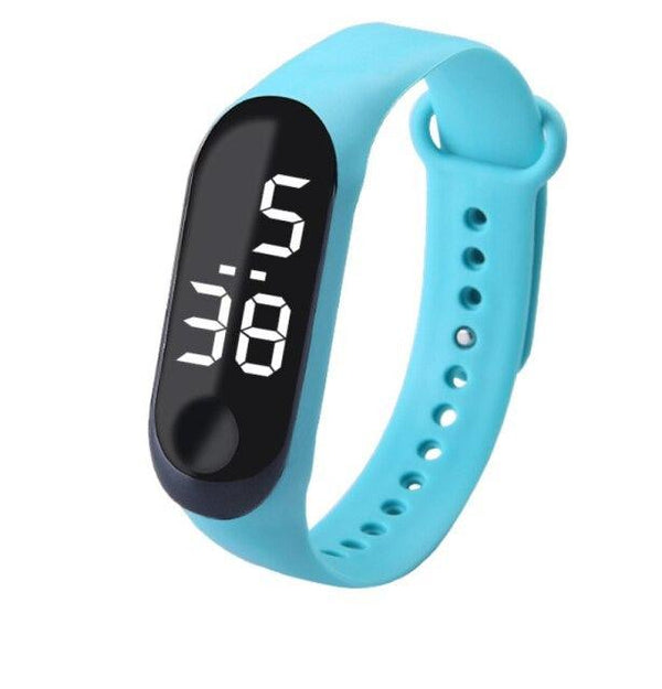 Sport Women Workout Watch LED Luminous Electronic Sensor Watches Casual Bracelet Wrist Watch Digital Watch Ultra-light Silicone Strap Comfortable Wristwatch Digital LED Sports Universal Womens Kids Watch