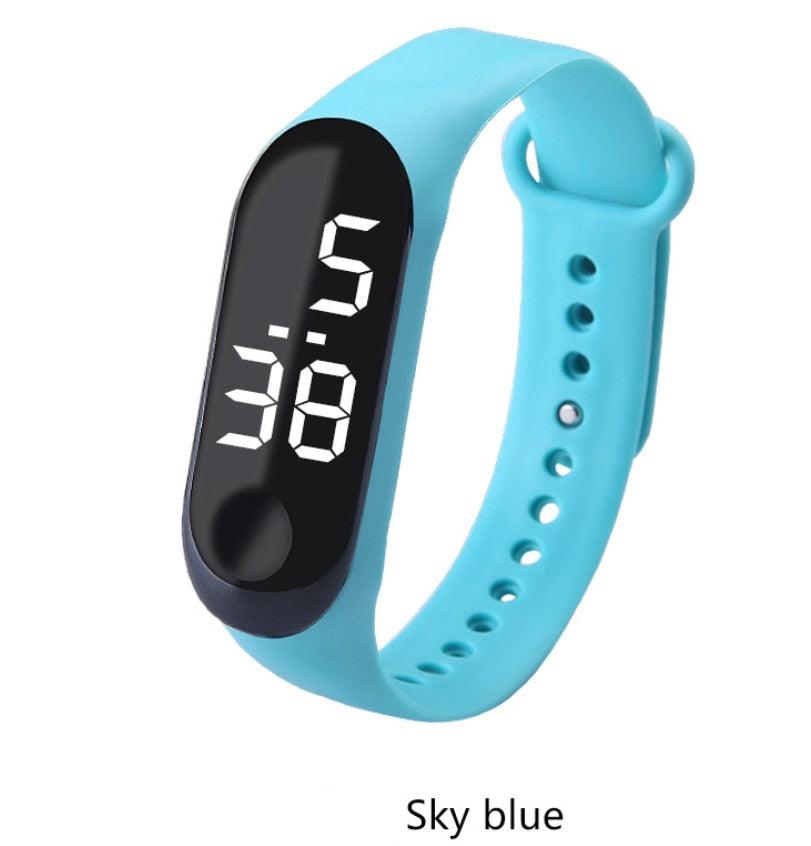 Sport Women Workout Watch LED Luminous Electronic Sensor Watches Casual Bracelet Wrist Watch Digital Watch Ultra-light Silicone Strap Comfortable Wristwatch Digital LED Sports Universal Womens Kids Watch