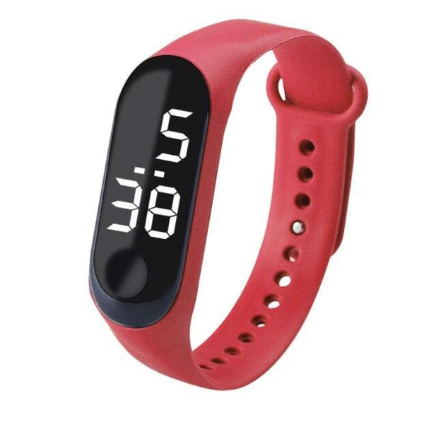 Sport Women Workout Watch LED Luminous Electronic Sensor Watches Casual Bracelet Wrist Watch Digital Watch Ultra-light Silicone Strap Comfortable Wristwatch Digital LED Sports Universal Womens Kids Watch