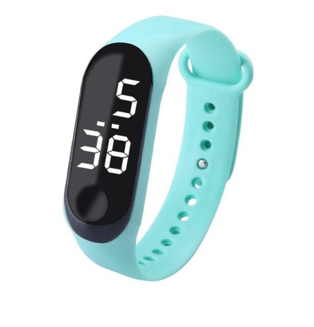 Sport Women Workout Watch LED Luminous Electronic Sensor Watches Casual Bracelet Wrist Watch Digital Watch Ultra-light Silicone Strap Comfortable Wristwatch Digital LED Sports Universal Womens Kids Watch