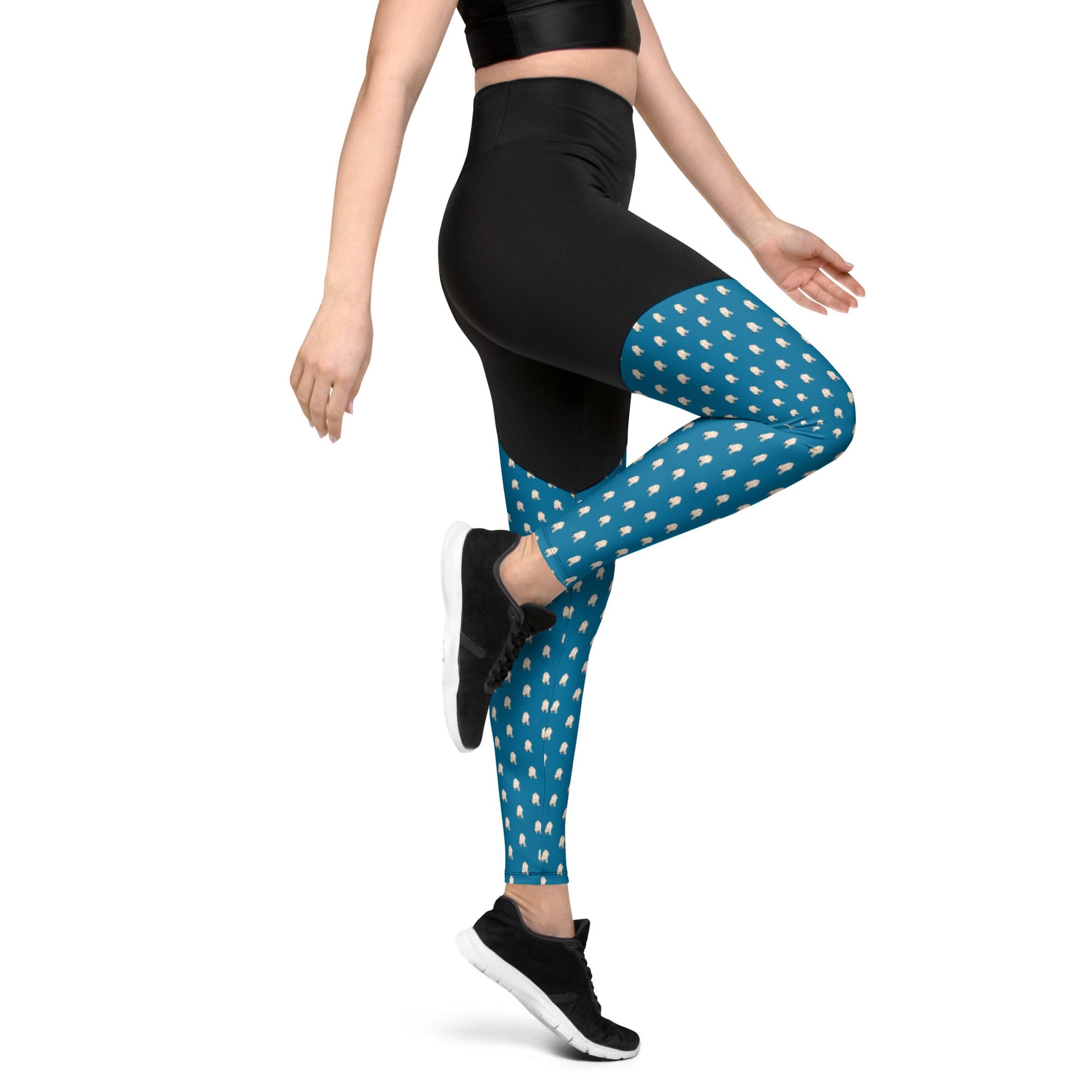 Pug Butt Compression Running Leggings