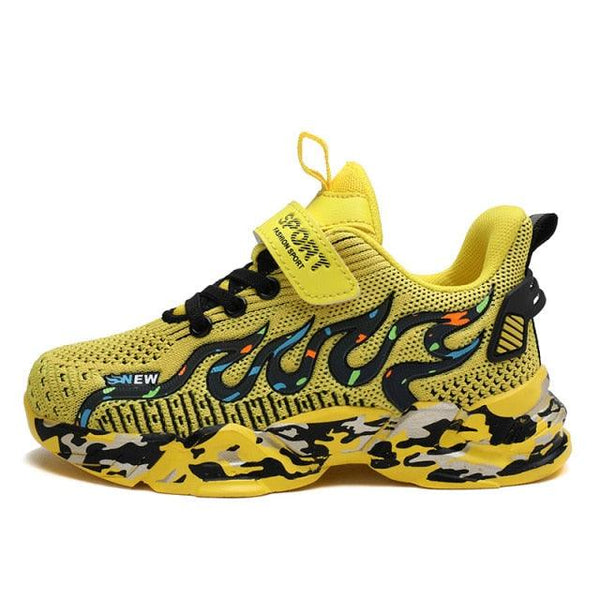 Spring Children Breathable Mesh Sneakers Comforthable Outdoor Sports Shoes Boys Kids Breathable Lightweight Running Shoes For Kids Fashion Athletic Casual Shoes