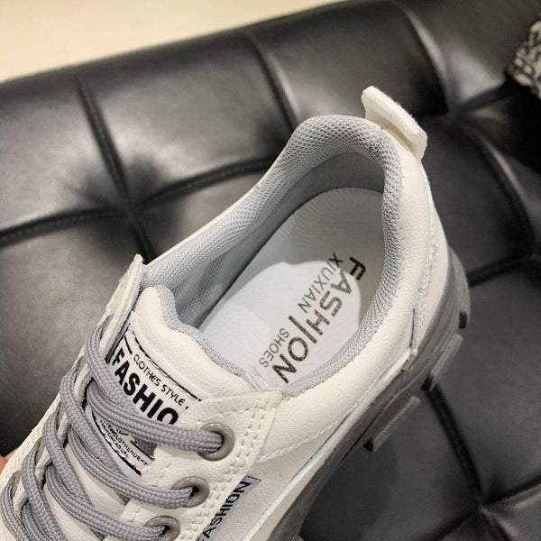 Spring Summer Lace-up White Women Flat Leather Shoes White Board Casual Shoes Women Sneakers Casual Everyday Walking Fashionable Shoes