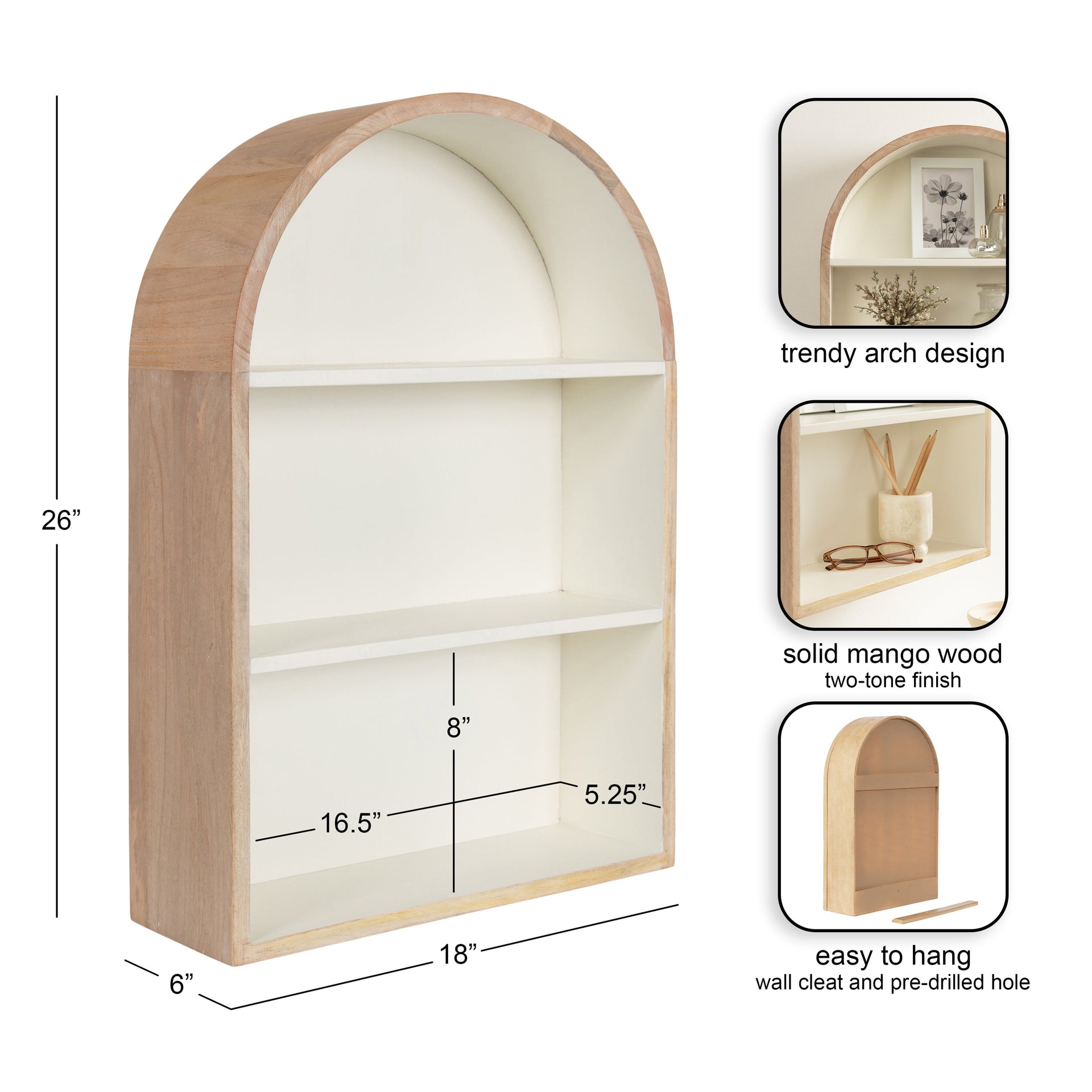 Arcott Arch Wall Shelf