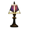 Authentic Tiffany Lamp with Square Glass Design