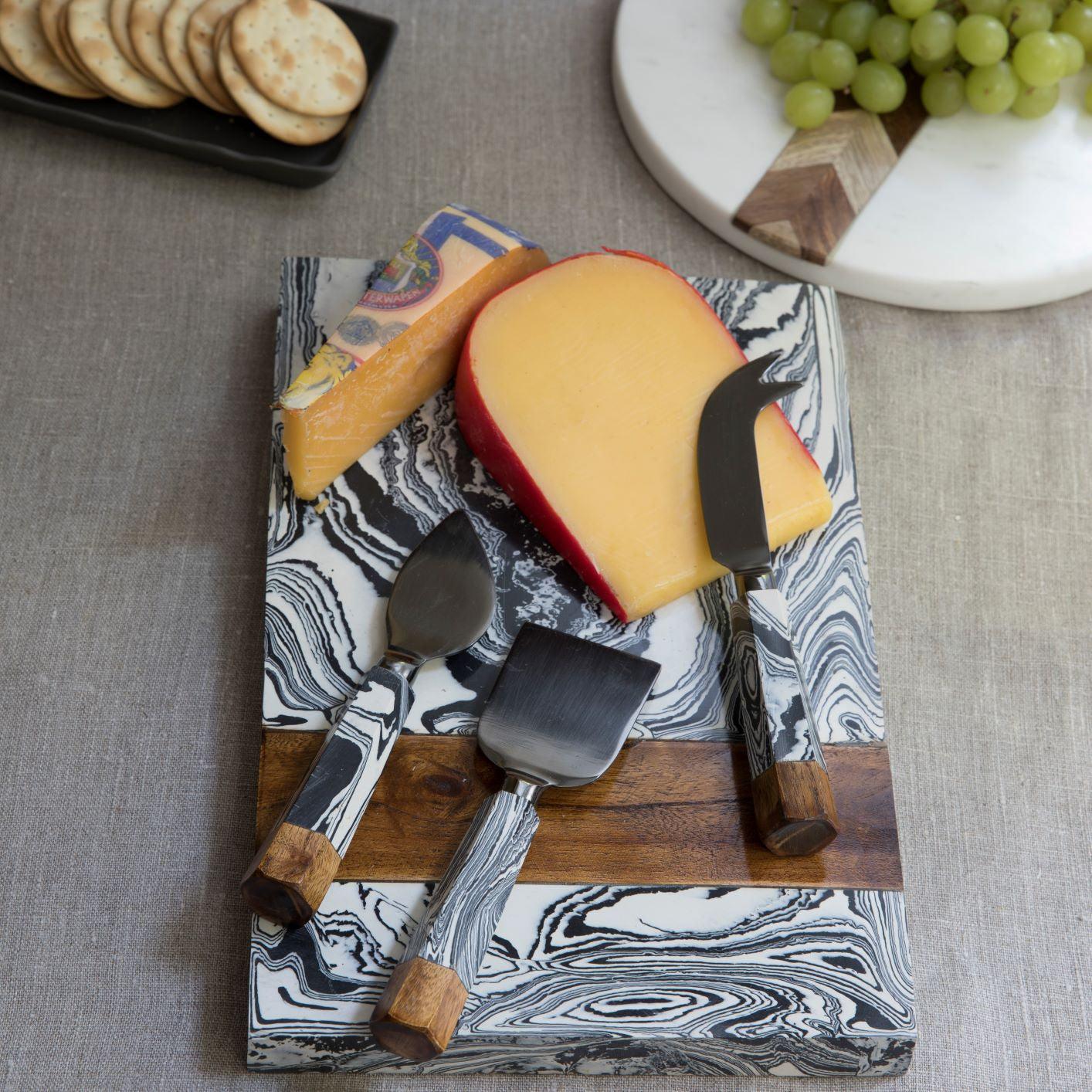 Zebra Cheese Knives, Set of 3