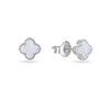 Donatello Gian Solid 925 Sterling Silver Mother Of Pearl Studs