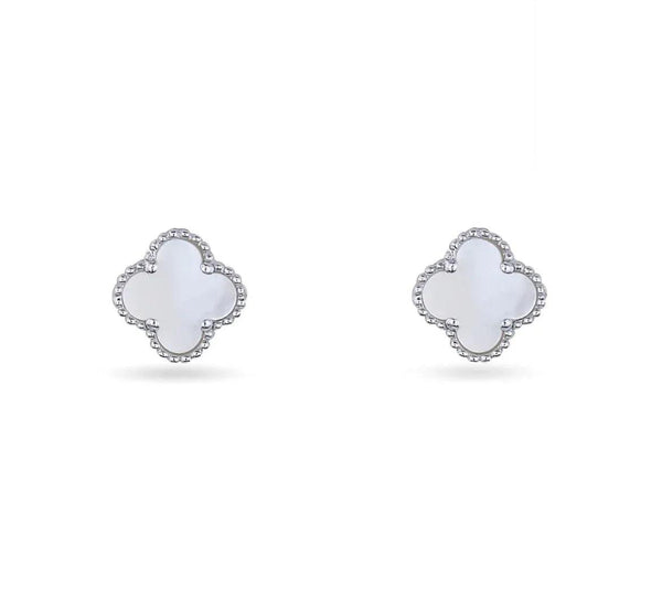 Donatello Gian Solid 925 Sterling Silver Mother Of Pearl Studs - Gifts for You 'n Me