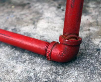 Distressed Industrial Pipe Bookshelf
