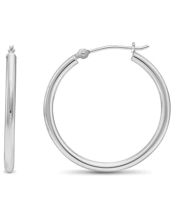 3 Pack Sterling Silver 20MM Round Hoop Earrings - Gifts for You 'n Me