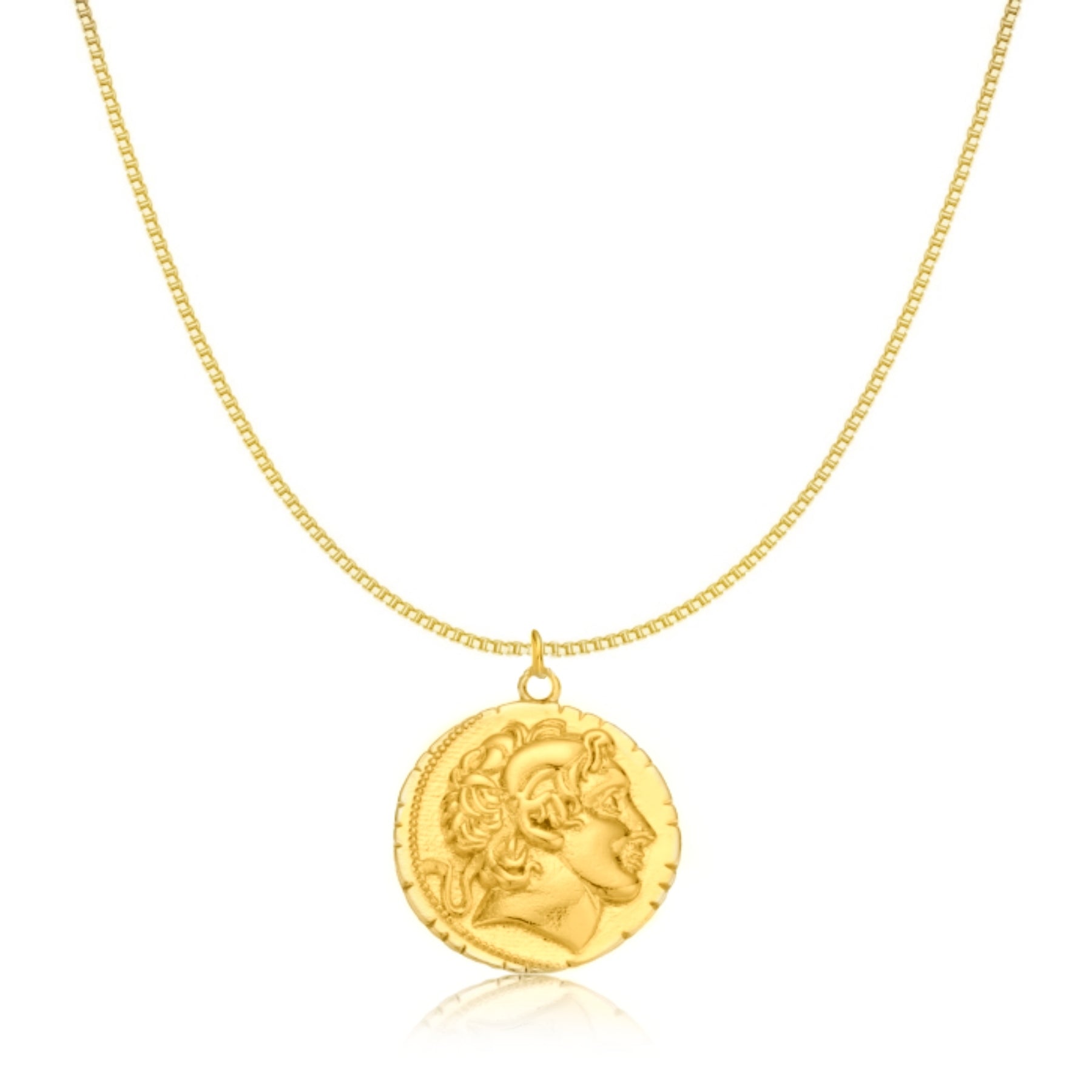 Medallion Coin Pendant Necklace