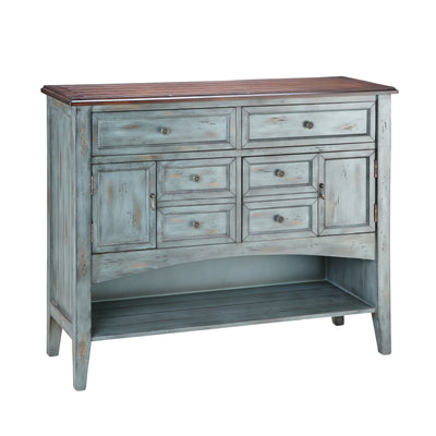 Hart Chest - 6 Drawer Short Blue