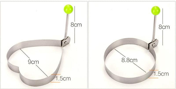 Stainless Steel 5 Style Fried Egg Pancake Shaper Omelet Mold Mould Frying Egg Cooking Tools Kitchen Accessories Gadget Rings Stainless Steel Fried Egg Ring Mold Omelette Pancake Rings Cute Shape Egg Mold Cooking Tools