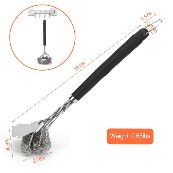 Stainless Steel BBQ Grill Cleaning Brush
