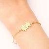 Stainless Steel Bracelet For Women Gold And Silver Color Puzzle Gold Plated Dainty Link Paperclip Bracelets Adjustable Layered Metal Link Bracelet For Women Bangle Bracelet Puzzle Best Friends Gift