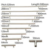 Stainless Steel Kitchen Door Cabinet T Bar Handle Pull Knob cabinet Knobs Furniture Handle Cupboard Drawer Handle Stainless Steel Hollow Bar Drawer Pulls Cupboard Knob for Kitchen Furniture Hardware