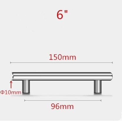Stainless Steel Kitchen Door Cabinet T Bar Handle Pull Knob Door Pull Handle Stainless Door Handle Stainless Steel Hollow Bar Drawer Pulls Cupboard Knob For Kitchen Furniture