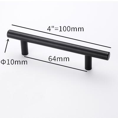 Stainless Steel Kitchen Door Cabinet T Bar Handle Pull Knob Door Pull Handle Stainless Door Handle Stainless Steel Hollow Bar Drawer Pulls Cupboard Knob For Kitchen Furniture