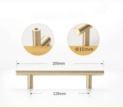 Stainless Steel Kitchen Door Cabinet T Bar Handle Pull Knob Door Pull Handle Stainless Door Handle Stainless Steel Hollow Bar Drawer Pulls Cupboard Knob For Kitchen Furniture