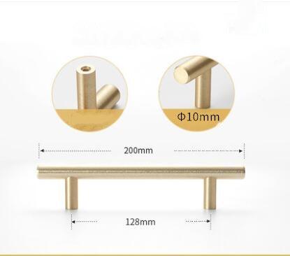 Stainless Steel Kitchen Door Cabinet T Bar Handle Pull Knob Door Pull Handle Stainless Door Handle Stainless Steel Hollow Bar Drawer Pulls Cupboard Knob For Kitchen Furniture