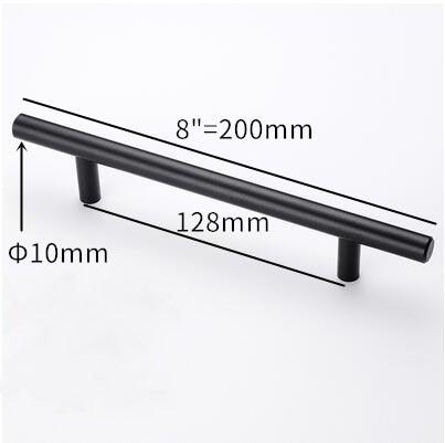 Stainless Steel Kitchen Door Cabinet T Bar Handle Pull Knob Door Pull Handle Stainless Door Handle Stainless Steel Hollow Bar Drawer Pulls Cupboard Knob For Kitchen Furniture
