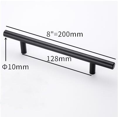 Stainless Steel Kitchen Door Cabinet T Bar Handle Pull Knob Door Pull Handle Stainless Door Handle Stainless Steel Hollow Bar Drawer Pulls Cupboard Knob For Kitchen Furniture