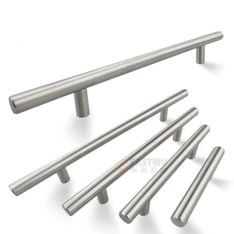Stainless Steel Kitchen Door Cabinet T Bar Handle Pull Knob Door Pull Handle Stainless Door Handle Stainless Steel Hollow Bar Drawer Pulls Cupboard Knob For Kitchen Furniture
