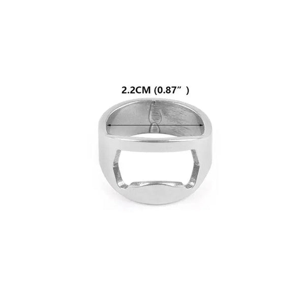 Stainless Steel Ring-shape Can Bottle Opener Bottle Cap Opening Remover Kitchen Gadgets Bar Useful Tools