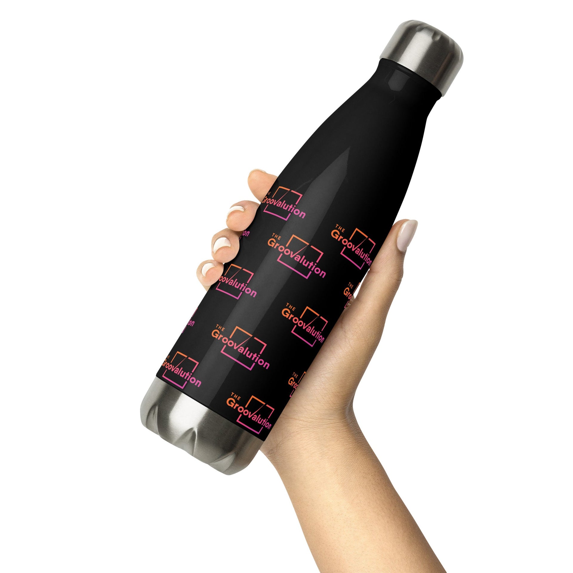 Insulated Designer Groovalution Shield Stainless Steel Water Bottle