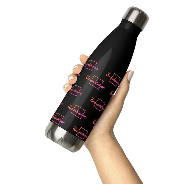 Insulated Designer Groovalution Shield Stainless Steel Water Bottle - Gifts for You 'n Me