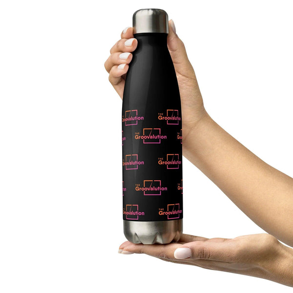 Insulated Designer Groovalution Shield Stainless Steel Water Bottle - Gifts for You 'n Me