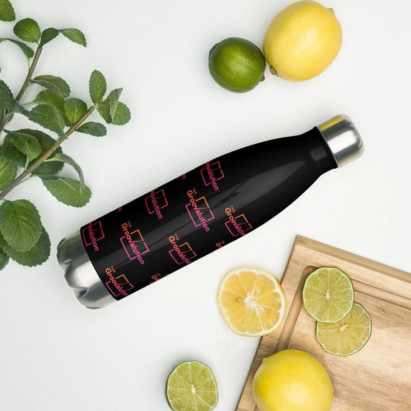 Insulated Designer Groovalution Shield Stainless Steel Water Bottle - Gifts for You 'n Me