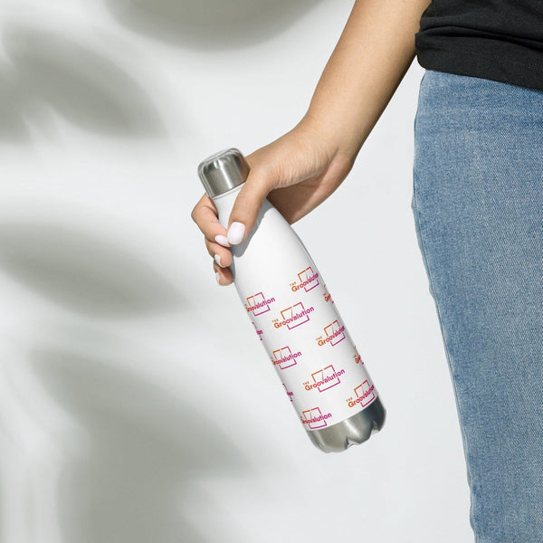 Insulated Designer Groovalution Shield Stainless Steel Water Bottle - Gifts for You 'n Me