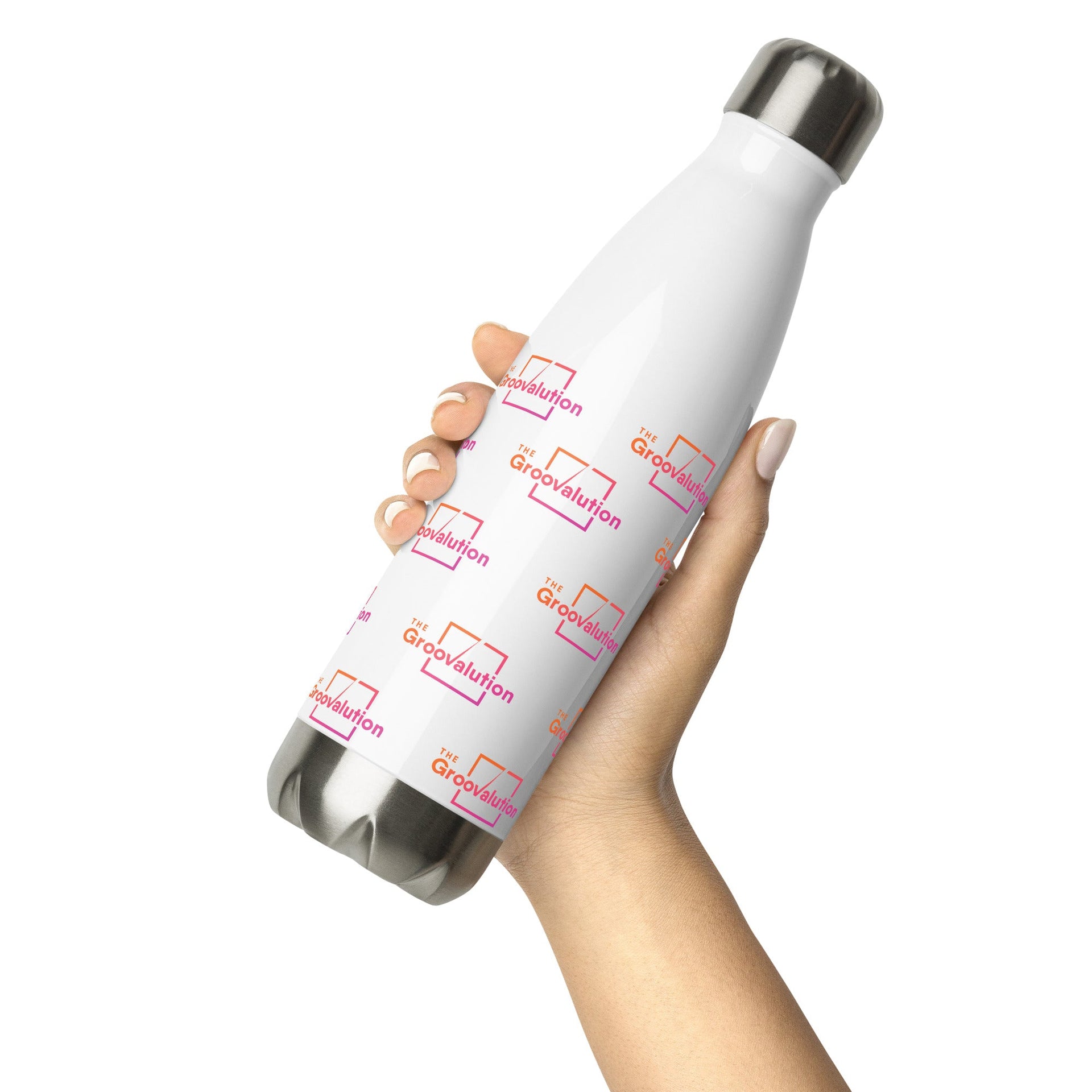 Insulated Designer Groovalution Shield Stainless Steel Water Bottle