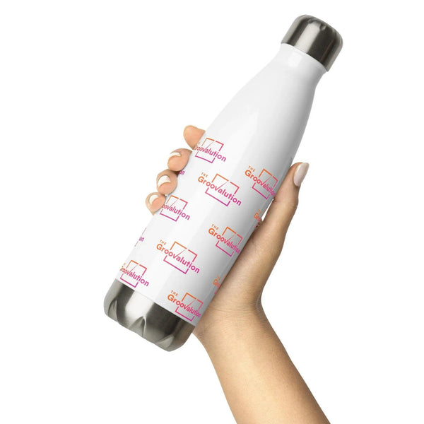 Insulated Designer Groovalution Shield Stainless Steel Water Bottle - Gifts for You 'n Me