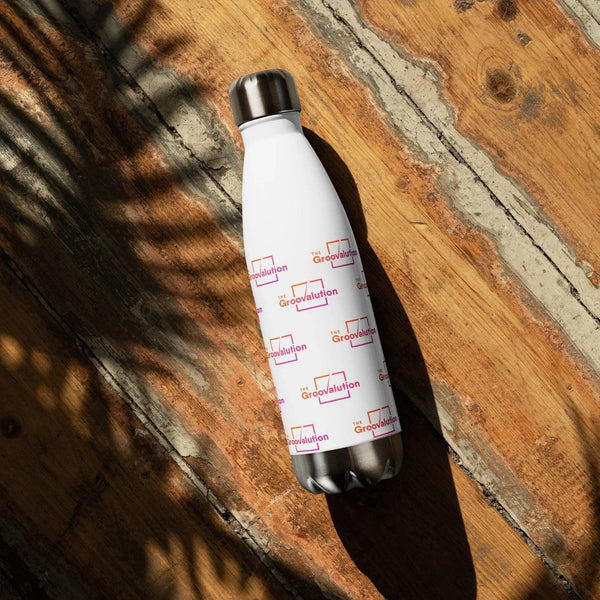 Insulated Designer Groovalution Shield Stainless Steel Water Bottle - Gifts for You 'n Me