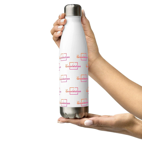 Insulated Designer Groovalution Shield Stainless Steel Water Bottle - Gifts for You 'n Me