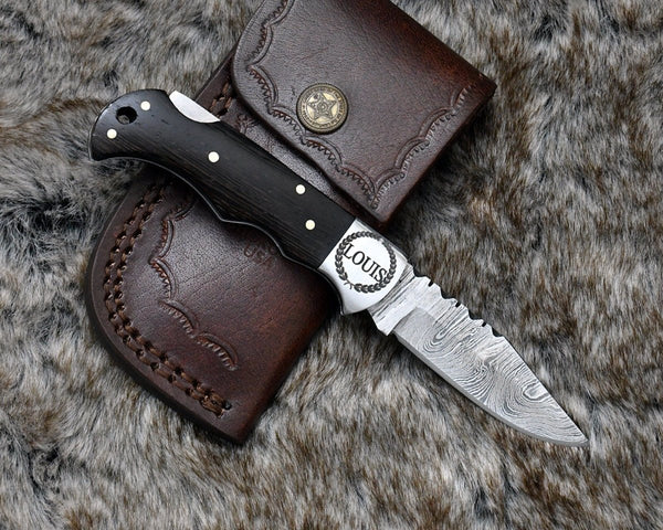 Starshard EDC Pocket Knife with Exotic Wenge Wood Handle