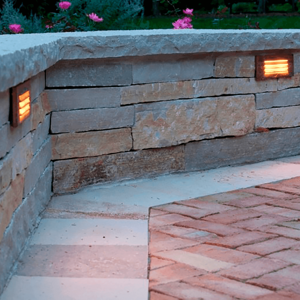 STB02 Brass Louver Horizontal Waterproof LED 12V Low Voltage 4.5