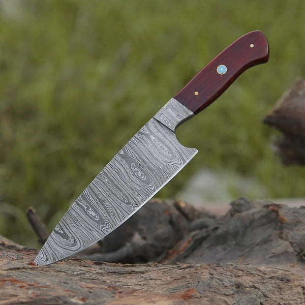 Stellar Chef's Knife with Exotic Wenge Wood Handle - Gifts for You 'n Me